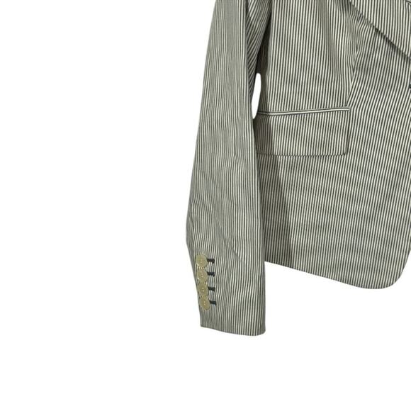 The Limited Heather Grey Pinstripe Blazer | Single Button | Size Medium - Picture 5 of 16
